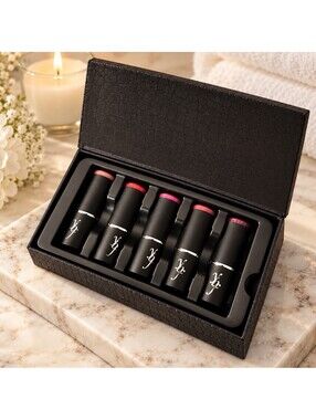 Ybf Delipcious Muli-Color 5 Lipstick Collection Set New In Box